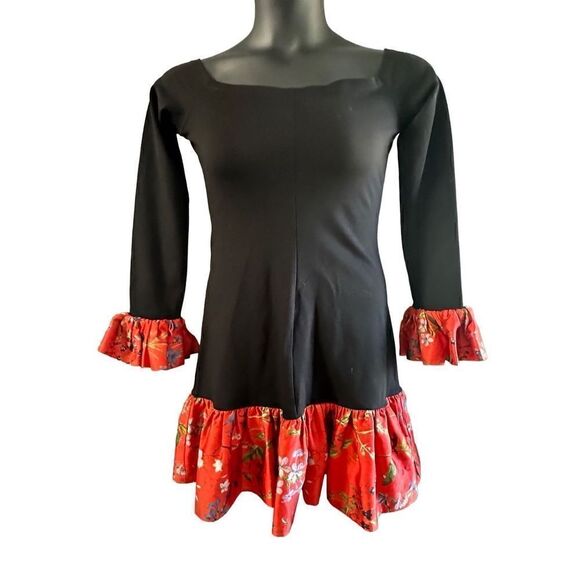 Alexis Women's Estelle Off Shoulder Floral Flounce Ruffle Mini Dress Large 🛑 - Picture 1 of 7